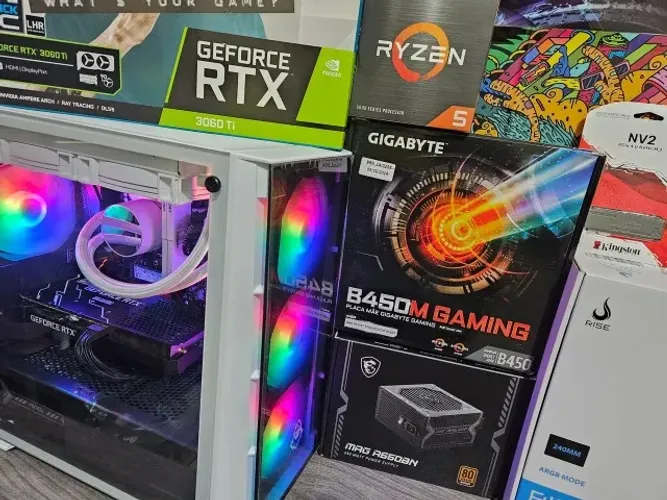 Pc Gamer Novo Ryzen 5 5600 RTX 3060 12gb 16ram 512gb Ssd m.2