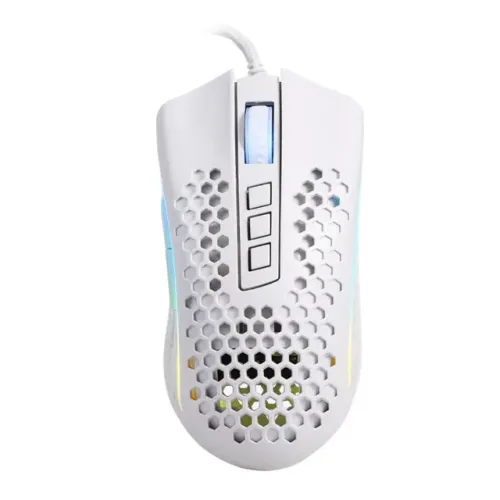 Mouse Gamer Redragon Storm Elite Lunar White M988W-RGB 16.000DPI - WZetta