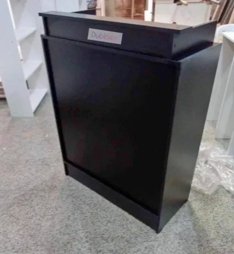 Balcão caixa simples preto super promoção