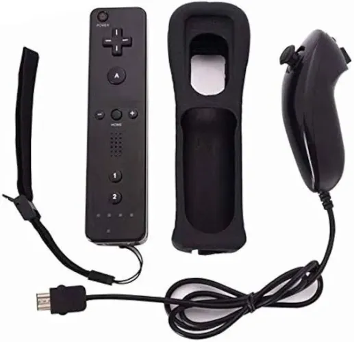 Wii Remonte + Nunchuck+ Case silicone Imprtado