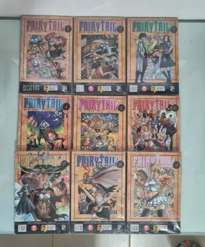 Coleção Mangás Fairy Tail - Volumes 1 a 9