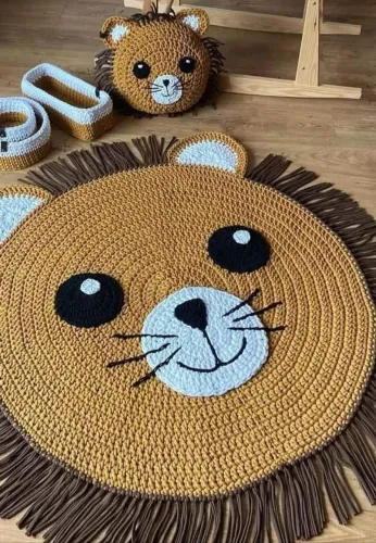 Tapete de crochê infantil