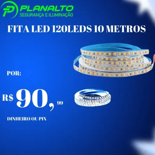 fita de led 120 leds 10 metros 