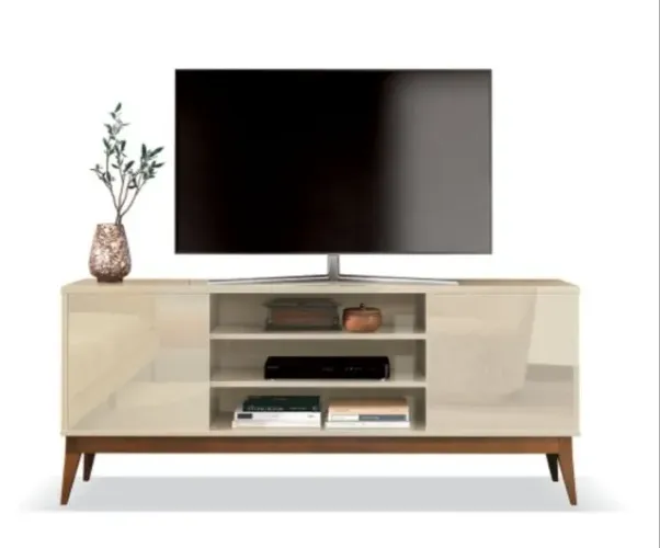 Rack para TV até 65" Pés Madeira Maciça  DIVIDIMOS EM ATE 10 X SEM JUROS 