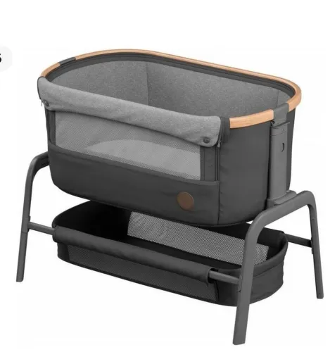 Berço Com Gola Maxi Cosi Lora Essential Graphite Cor Cinza