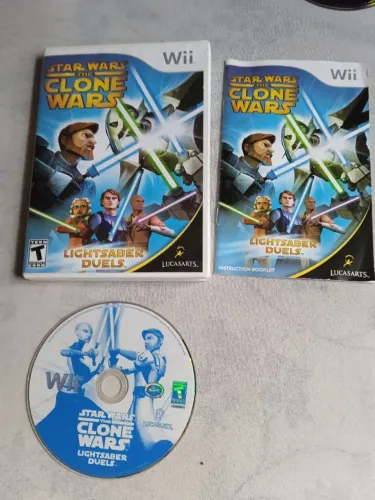 Jogo Star Wars The Clone Wars original completo Nintendo WII
