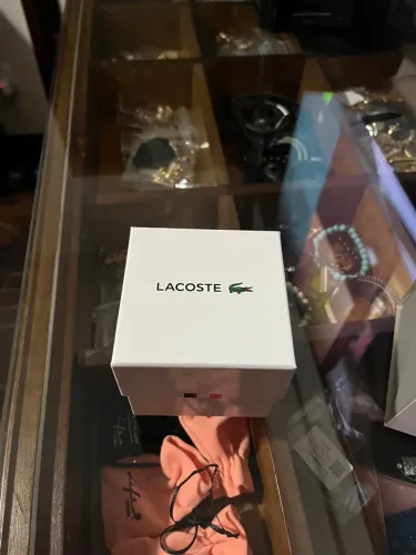Caixa de relógio Lacoste original 
