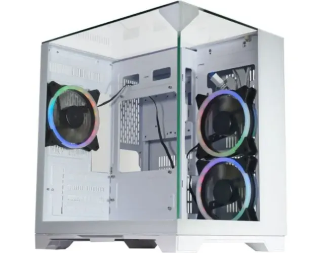 Gabinete Gamer K-Mex Vision Infinite, Mid Tower, mATX, Teto/Frente e Lateral em Vidro