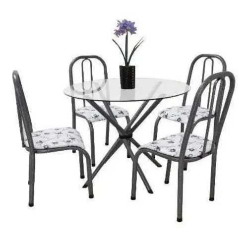 Conjunto de Mesa de Jantar com 4 Cadeiras Com Frete Grátis!!