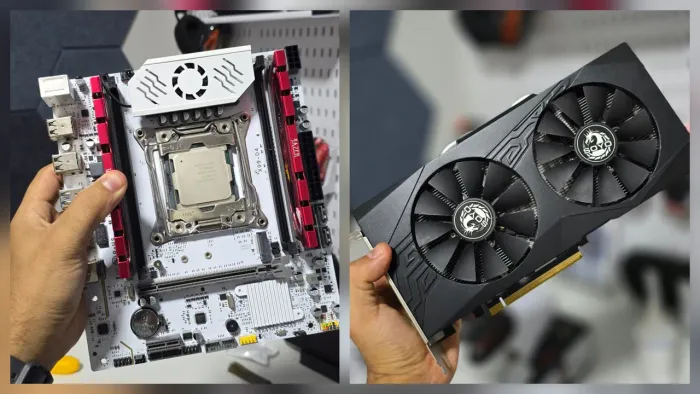 KIT XEON: QIYIDA X99 BRANCA + 2667 V4 + RX 580 2048SP