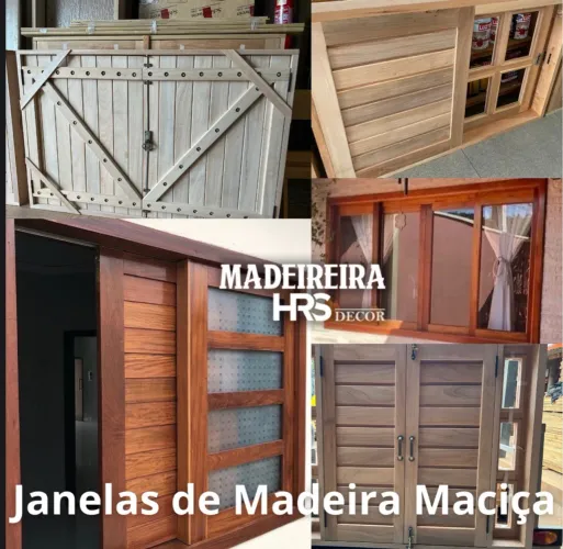 Janelas de Madeira Maciça - Alta Qualidade - Fabricamos Todos os Modelos