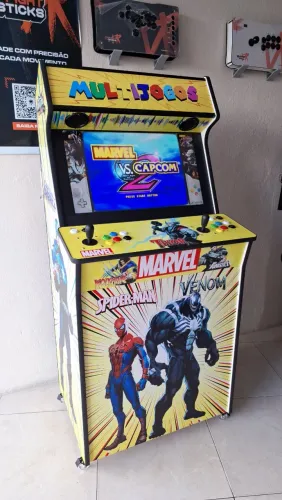 Fliperama Novo com 8600 Jogos e Tela de 27 Polegadas. Diversão Retro