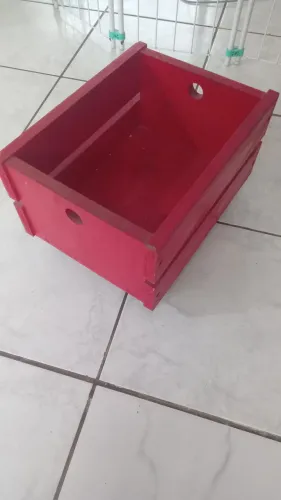 Caixa madeira organizadora brinquedos com rodizios