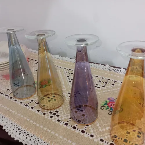 Taça de vidro cristal para GRANDES COMEMORAÇÕES 
