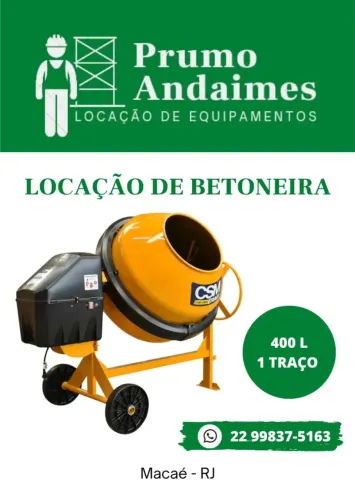 Aluguel Betoneira Macae