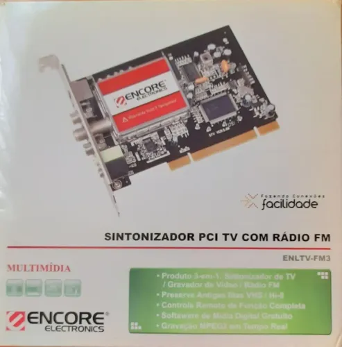 Placa de captura de TV com rádio FM - ENCORE ENLTV-FM3