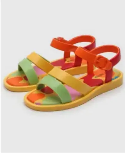 sandália mini melissa colorland, seminova<br><br>tamanho