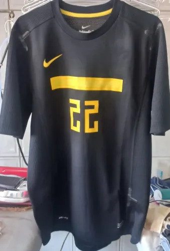 CAMISA GOLEIRO BRASIL NIKE JOGOS OLIMPICOS LONDRES 2012 PRETA #22 DE JOGO FRETE GRATIS