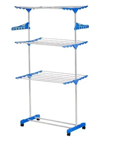 Varal De Chão Grande 3 Andares Dobrável (Entrega)