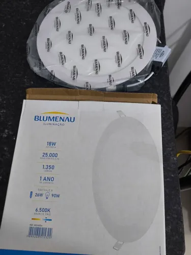Painel Led Redondo Embutir 18W
