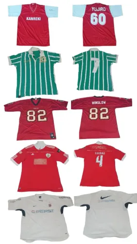 Lote de camisas de futebol antiga