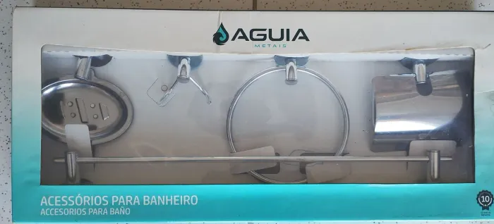Kit Acessórios para Banheiro Aguia Metais Completo