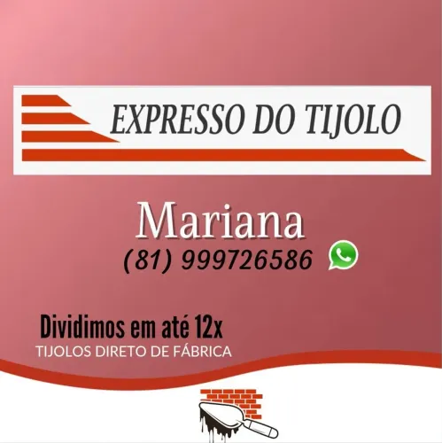 TIJOLOS DIRETO DE FÁBRICA
