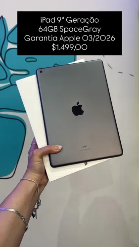 iPad 9ª Geração / 64GB / Silver /Garantia Apple 03/2026 / R$1.499,00/ loja fisica