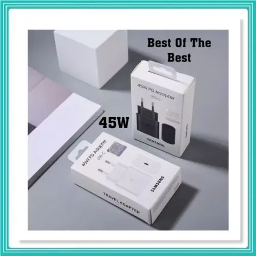 Samsung 45w Galaxy S23 Ultra Charger Power Supply + 5a Cable. Branco