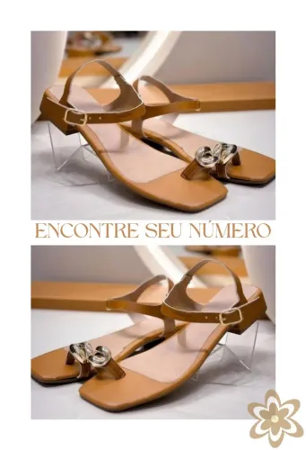 Sandália aberta de Dedo. 