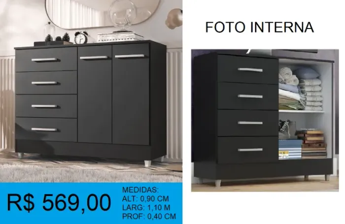 Comoda com sapateira - compre hoje e receba amanhã 