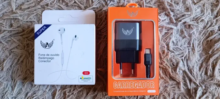 Kit Fone de ouvido bluetooth + Carregador Turbo 5.1A