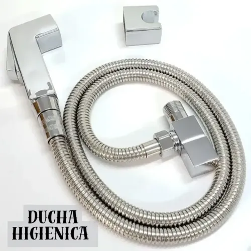 Ducha Higiênica Gatilho Completa Cromada Para Banheiro Lavabo Suíte _ CS142 