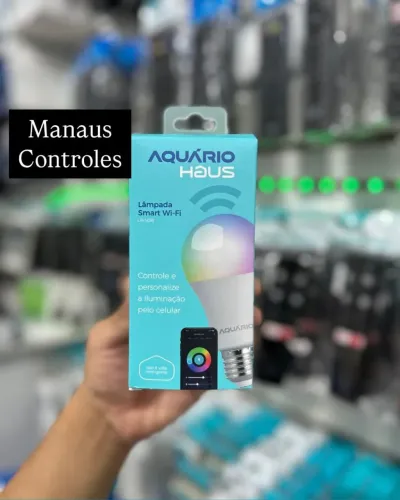 Lâmpada Smart Wi-Fi Aquário Haus RGB