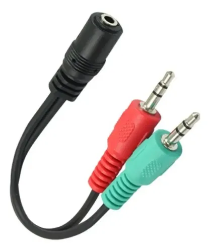 Adaptador Splitter Divisor Fone Microfone Headfone Pc Notebook - Novo 