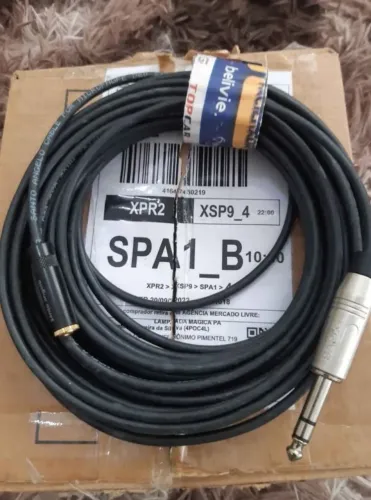 Cabo extensor para fone de ouvido P2/P10 10 Metros $80