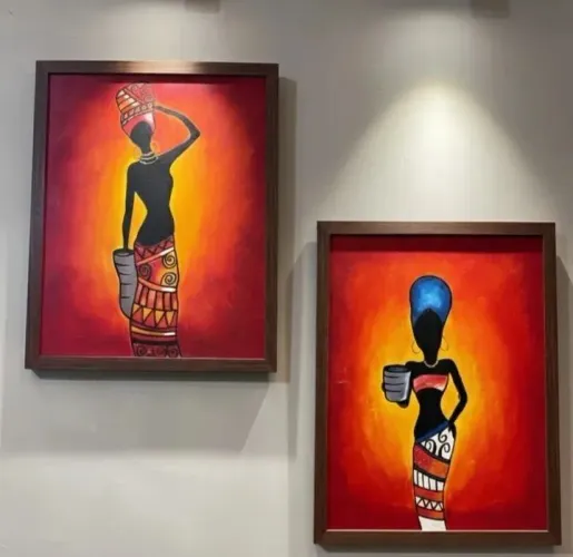 TELAS NEGRAS - PINTURA A MÃO