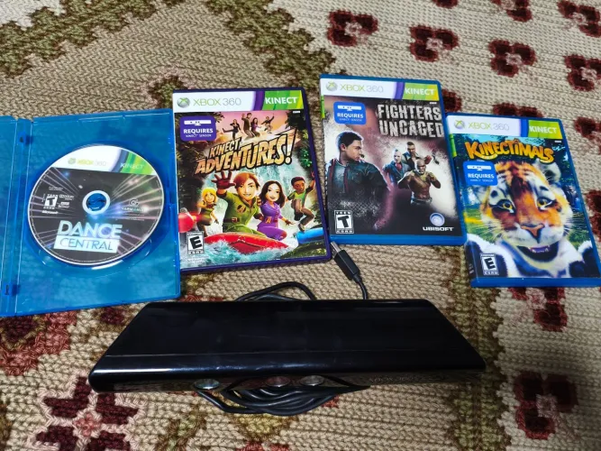 Kinect XBOX 360 + 4 jogos