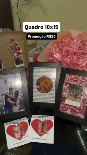 Promoção quadro 10x15 vidro