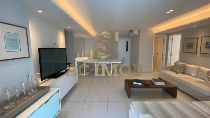 Apartamento Mobiliado à Venda no Bairrro Aquarius/Pituba, 3 Suítes, 2 Salas, 2 Vagas de ga
