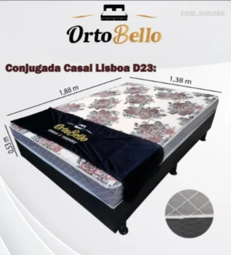 Cama Box Casal Lisboa Ortobello - Entrega Rápida!