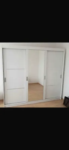 Guarda-Roupa de Casal com 3 Portas de Correr