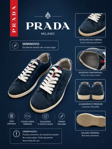 Tenys Prada Milano Original 
