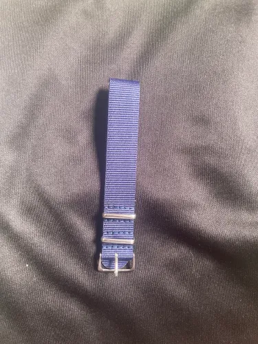 Pulseira NATO azul para relógios 20mm