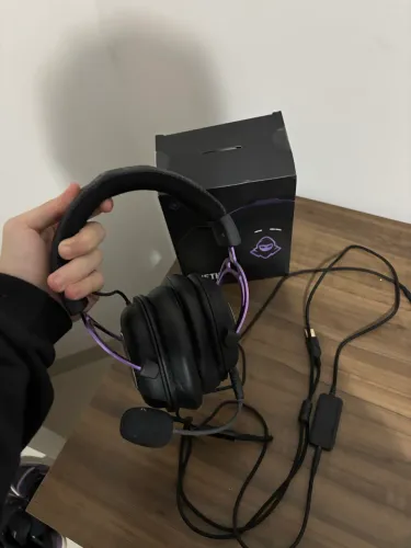Headset Gamer Mancer Ameth Purple Edition, Som Surround 7.1, Drivers 50mm, Preto