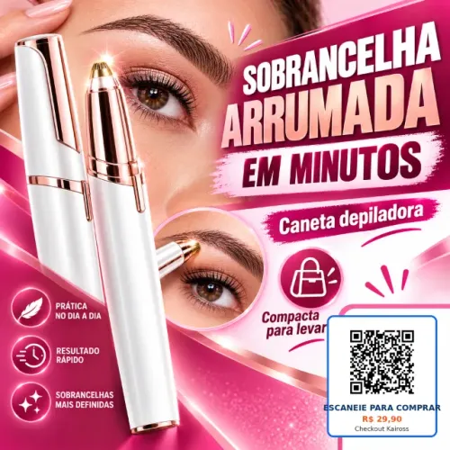 caneta depiladora sobracelha