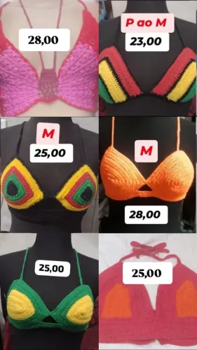 Croppeds Em Crochê 