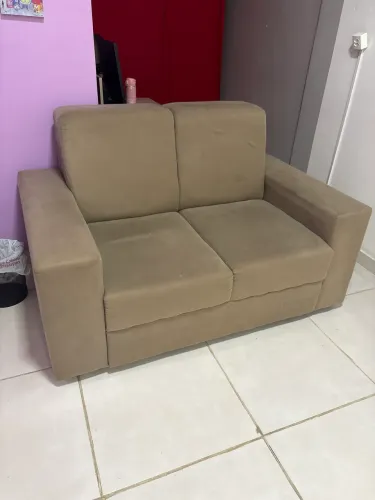 Sofá 2 lugares marrom
