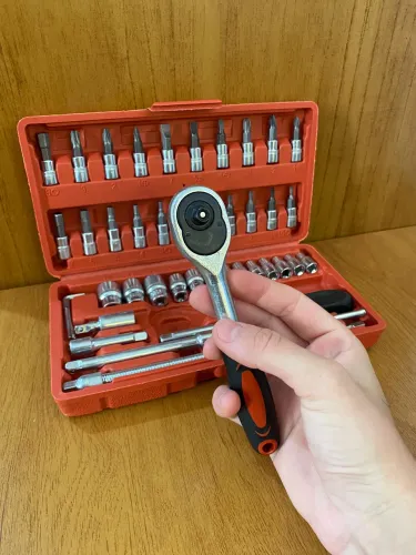 KIT CHAVES FERRAMENTAS JOGO FENDA PHILIPS CATRACA SOQUETE ALLEN 46 PEÇAS