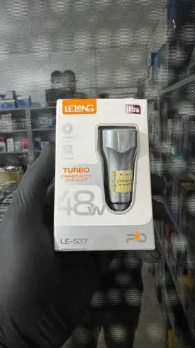 Carregador Veicular Turbo 48W com USB e PD